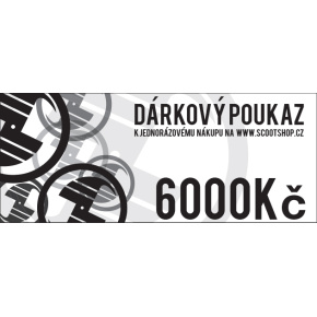 Dárkový poukaz v hodnotě 6000 Kč