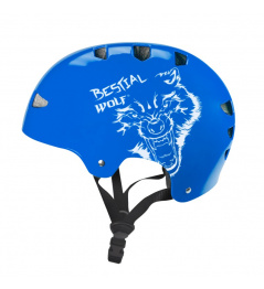 Helma Bestial Wolf Skull Blue