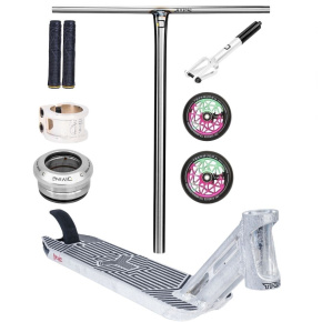 Freestyle koloběžka Custom Divine X Triad X Oath stříbrná