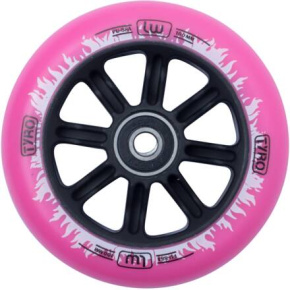 Kolečko Longway Tyro Nylon Core 100mm Pink/White Flame