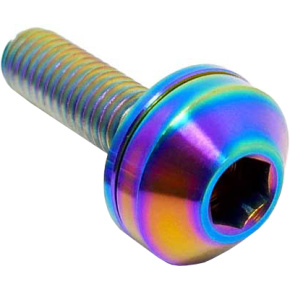 TLC Profile/Madera Titanium BMX Nábojový Šroub (14mm|Rainbow)