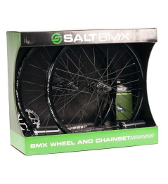 Salt Valon BMX Sada Kol/Řetězu (Černá)