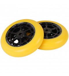 Kolečka UrbanArtt Civic 115x30mm Black/Yellow Red 2ks