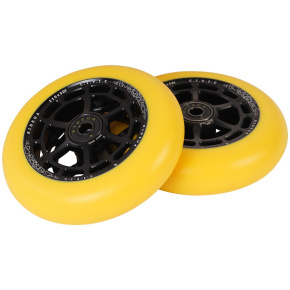 Kolečka UrbanArtt Civic 115x30mm Black/Yellow Red 2ks