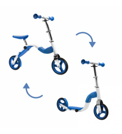 Scoobik kolobežka a odrážadlo v jednom modrý