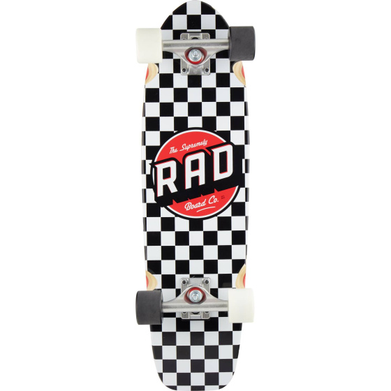 Longboard RAD Retro Roller Cruiser 28" Checkers