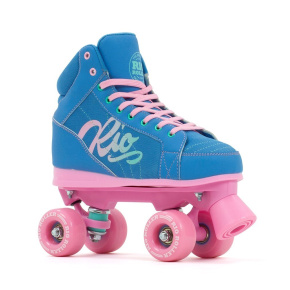 Rio Roller Lumina Children's Quad Skates - Blue / Pink - UK:4J EU:37 US:M5L6