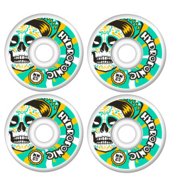 Hydroponic Mexican Skull 2.0 Kolečka pro skateboard 4-Souprava (53mm|Bílá/Zelená)