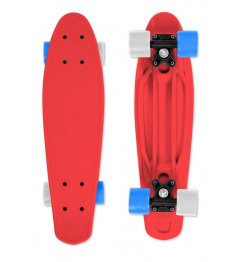 Skateboard FIZZ BOARD Red, Blue-White PU, červený