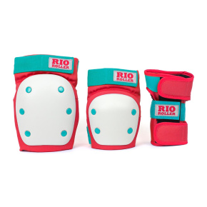 Rio Roller Triple Pad Set - Red / Mint - Medium