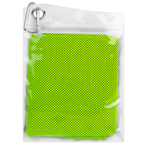Spokey COOLER Chladící rychleschnoucí ručník 31x84 cm, zelený v plastic bag  