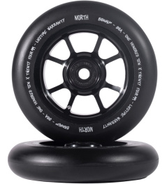Kolečka North Signal V2 110x24mm Matte Black/Black Pu