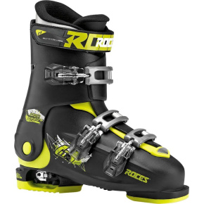 Roces Idea Free 6v1 nastavitelné dětské lyžařské boty (22.5-25.5|Černá/zelená)