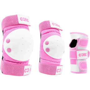 CORE Junior Skate Chrániče 3-balení (S|Růžová)