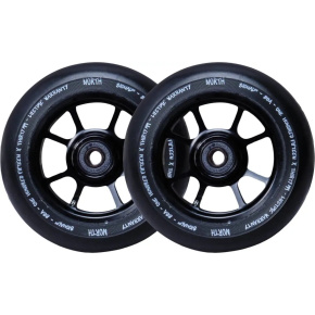 Kolečka North Signal 110x30mm Matte Black 2ks