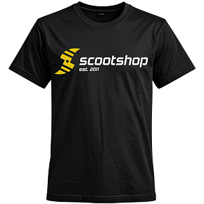 Tričko Scootshop Logo černé