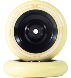 Kolečka North Fullcore 110x24mm Matte Black/Cream 2ks