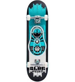 Skateboard Blueprint Babushka V2 8.25" Teal