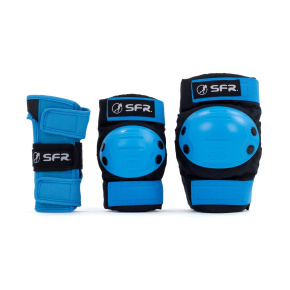 SFR Youth Ramp Triple Pad Set - Black / Blue - Medium