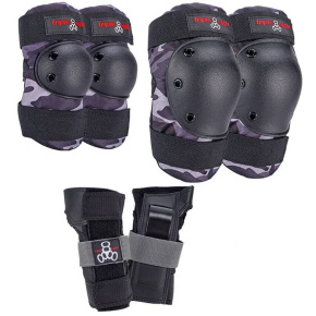 Triple Eight Ochrana 3-balení (M|Charcoal Camo)