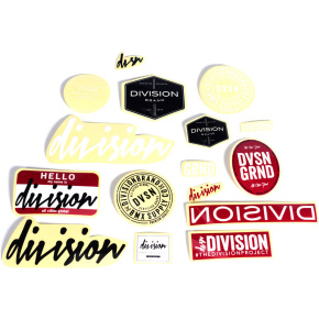 Division Assorted Sticker Souprava