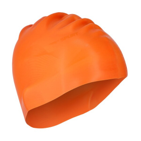 Silikonová čepice SPURT G-Type F209 men se vzorem, oranžová
