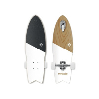 Longboard Street Surfing SHARK ATTACK 30” Koa White