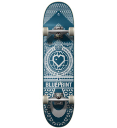 Blueprint Home Heart Skateboard Komplet (8"|Navy/White)