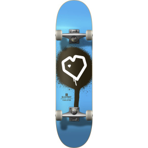 Blueprint Spray Heart V2 Skateboard Komplet (7"|Modrá/Černá/Bílá)