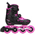 FlyingEagle Dynamo Nastavitelný Kolečkové Brusle Dívčí (Černá/Růžová|37-41)