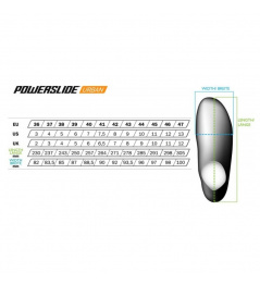 Kolečkové brusle Powerslide Kaze 90 Trinity 2019