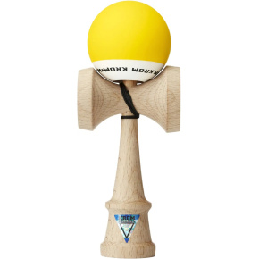 Kendama KROM Pop Rubber matná Žlutá