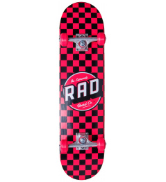 RAD Checkers Skateboard Komplet (7.75"|Červená)