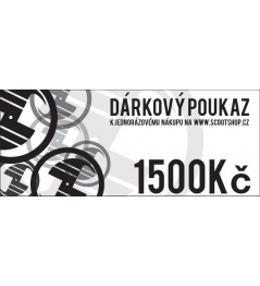 Dárkový poukaz v hodnotě 1500 Kč