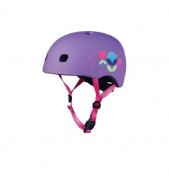 Přilba Micro LED Floral Purple S (48-53 cm)