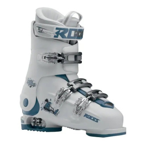Roces Idea Free 6v1 nastavitelné dětské lyžařské boty (22.5-25.5|Bílá/Tyrkysová)