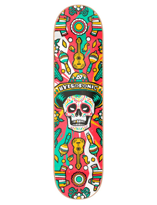 Hydroponic Mexican Skull 2.0 Skate Deska (8.5"|Red)