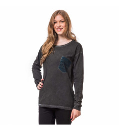 Triko Horsefeathers Mate washed black 2016/17 dámské vell.L