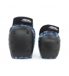 REKD Youth Heavy Duty Double Pad Set Black/Blue L