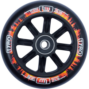 Kolečko Longway Tyro Nylon Core 100mm Black/Fire Flame