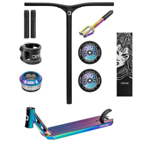 Freestyle koloběžka Custom Divine Park ALU Neochrome