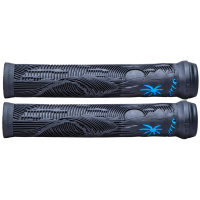 ODI Hucker Flangeless Gripy (160mm|Černá/Modrá)