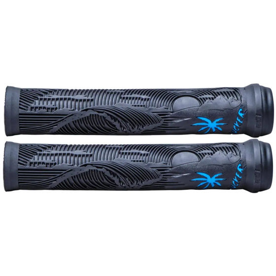 ODI Hucker Flangeless Gripy (160mm|Černá/Modrá)