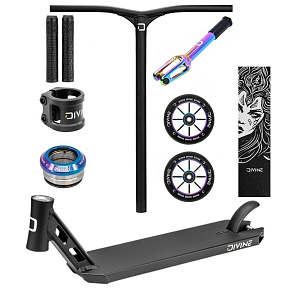 Freestyle koloběžka Custom Divine Park ALU Black/Neochrome