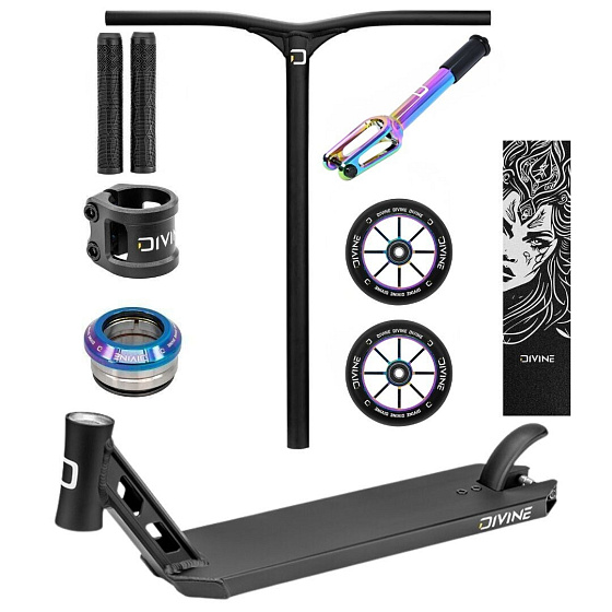 Freestyle koloběžka Custom Divine Park ALU Black/Neochrome