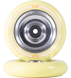 Kolečka North Fullcore 110x24mm Silver/Cream 2ks