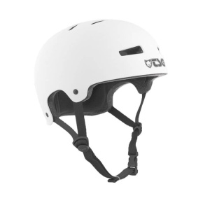 TSG Evolution Solid Color Helmet Satin White L/XL