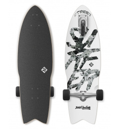 Longboard Street Surfing SHARK ATTACK Great bilý