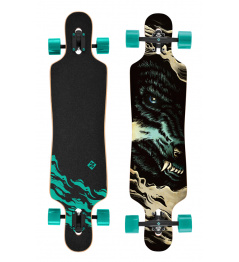 Street Surfing Wolf - artist series longboard