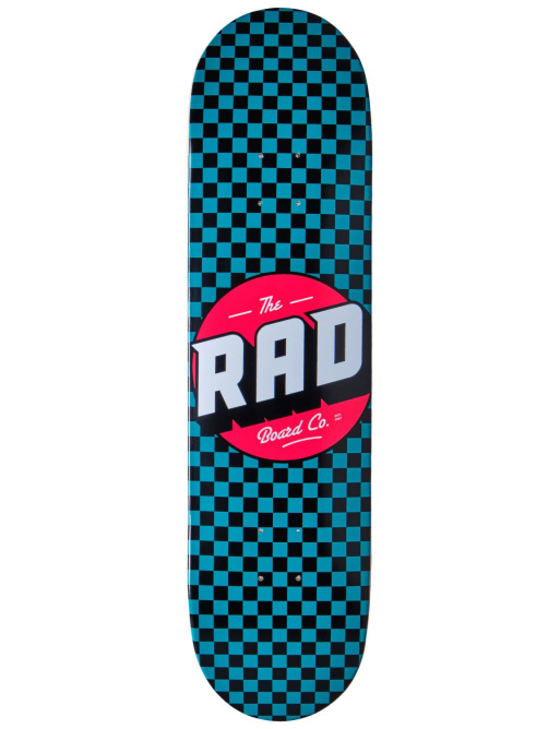 RAD Checker Skate Deska (7.75"|Černá/Tyrkysová)